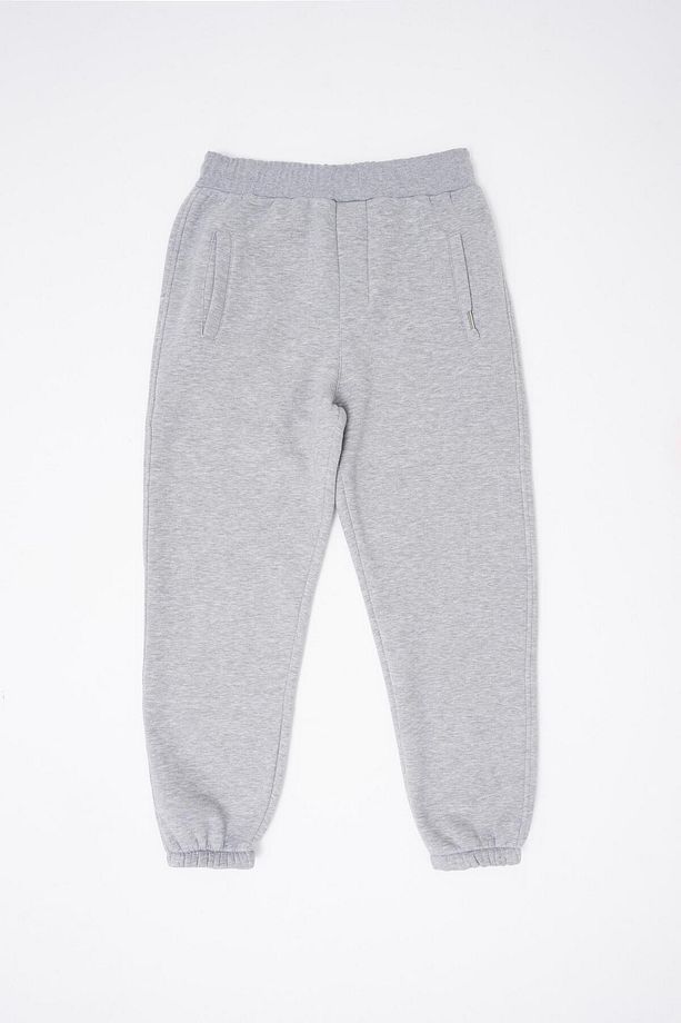 Erkek Relaxed Jogger Basic Eşofman Altı Grey Melange - 8