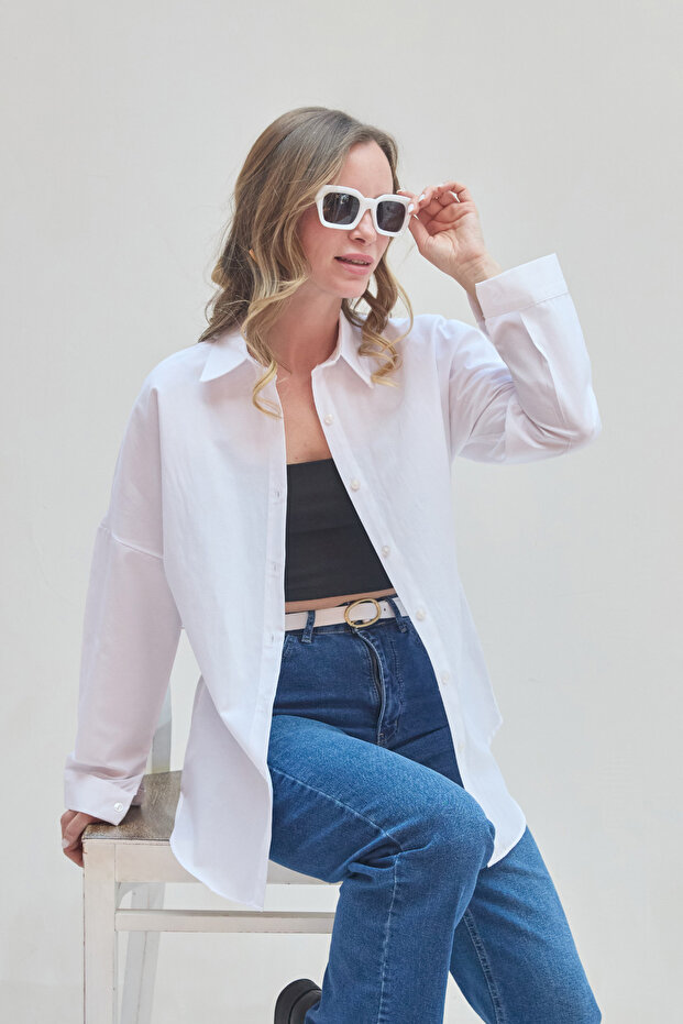 Basic Terikoton Fabric Shirt - 2