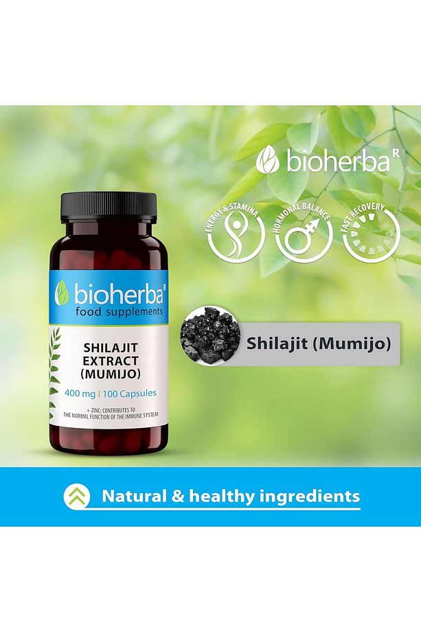 Shilajit Extract (Mumijo) 400 mg 100 Caps - 2
