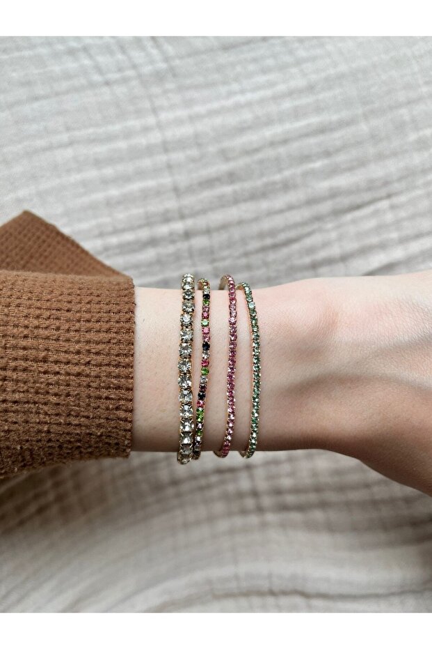 Crystal Stone Waterway 4-Piece Bracelet - M8