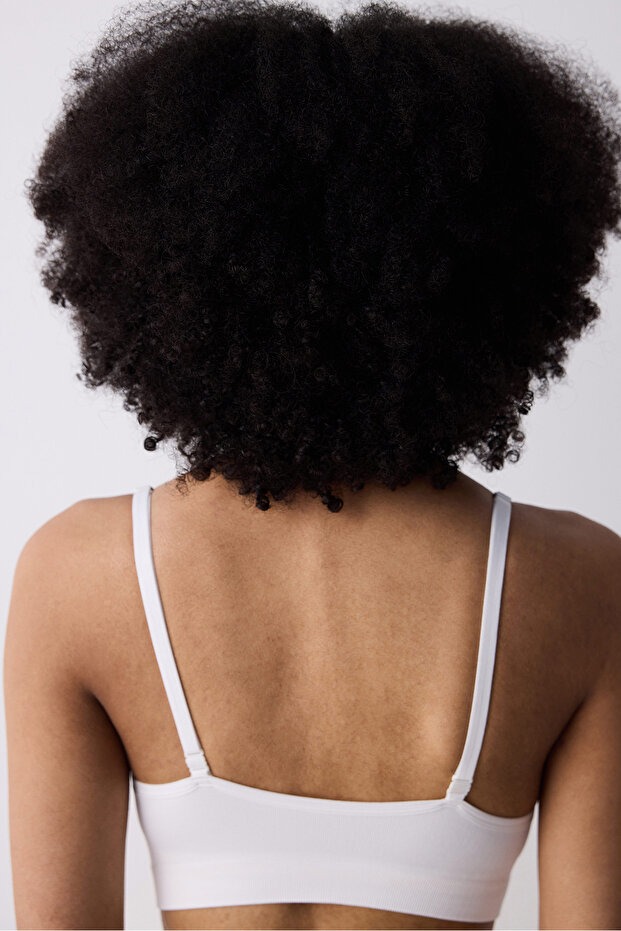 Seamless Beyaz Bralet - 5