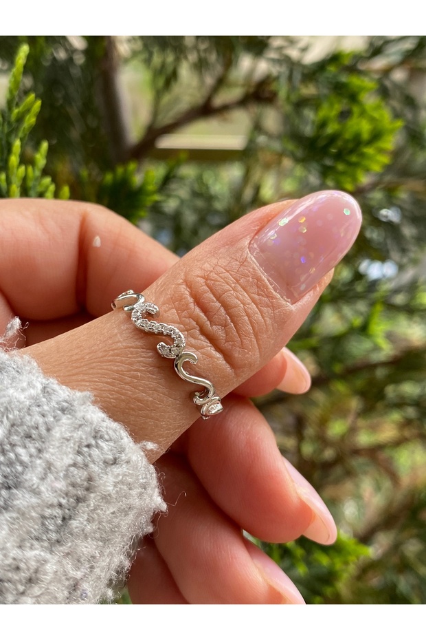 مفصل حلقي قابل للتعديل موديل فضي اللون - 2