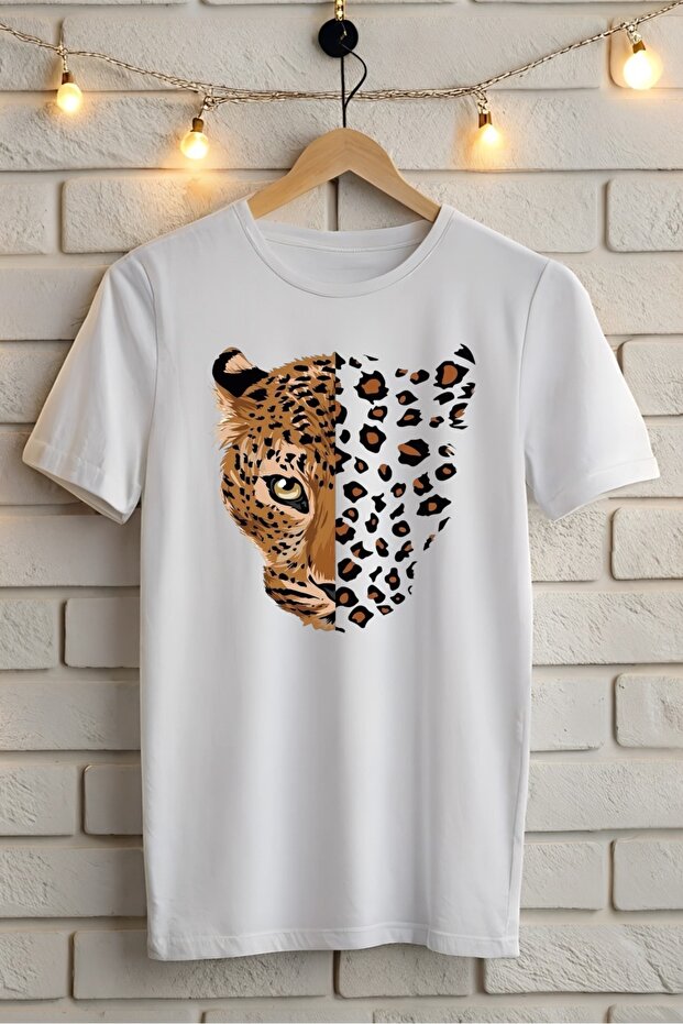 Leopard Printed Oversize T-Shirt