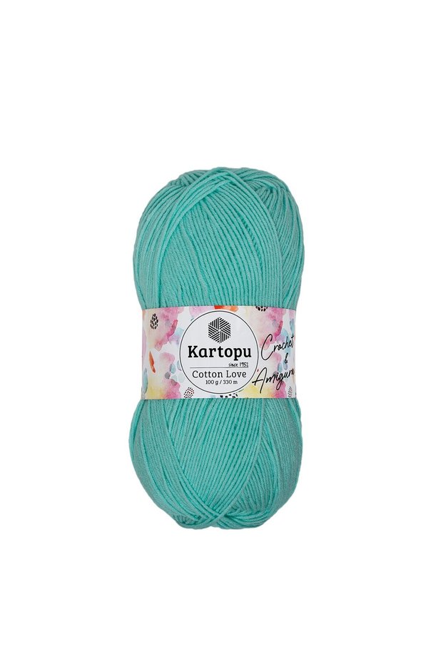 5 Pieces Cotton Love Cotton Hand Knitting Yarn Amigurumi Yarn K507 Mint