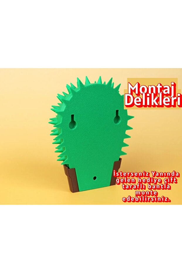 Cactus Cat Scratching Apparatus – Wall Mountable Toy with Catnip Chamber - 6
