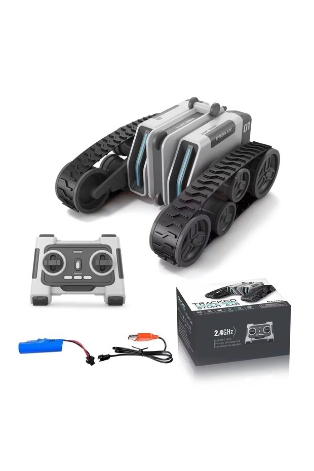 MZtoyz- track Stunt Vehicle Double sided RC Tank RC Car Remote Control Toy Car