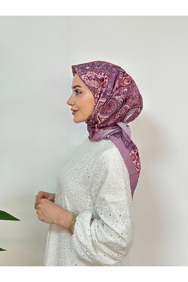 Meduse Pattern Scarf - Pink - 3