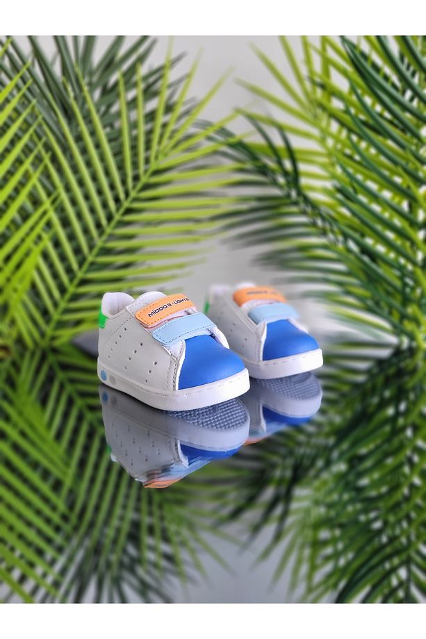 Işıklı Ortopedik İlkadım Cırt Cırtlı Hafif Rahat Günlük Unisex Kız Erkek Çocuk Sneaker Spor Ayakkabı - 4