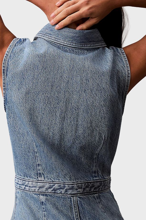 % 100 Pamuk Regular Fit Kot Elbise LV047B074GRJK ELBİSE LV047B074G RJK - 6