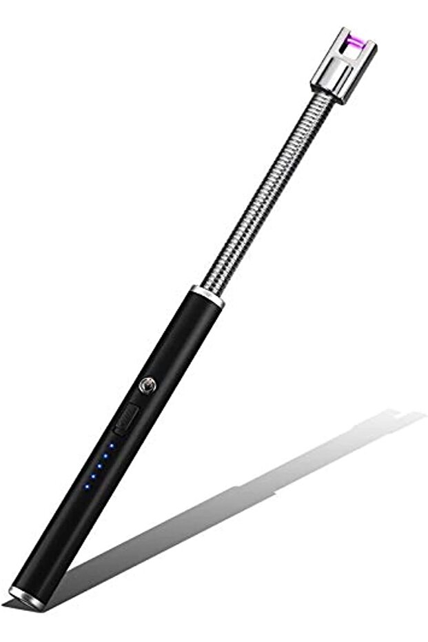 Electric Arc Plasma Lighter, Flameless Windproof USB Rechargeable for BBQ, Stove, Candles
