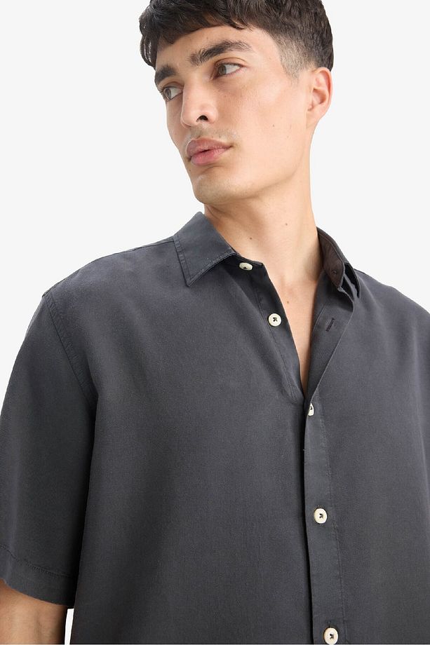 Regular Fit Kısa Kollu Gömlek E2530AX25SM - 6