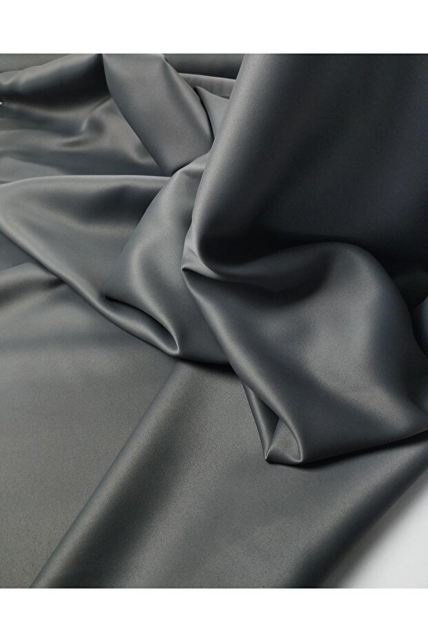 Tok Matte Satin in Dark Gray Color (Width 150 cm X Length 170 cm)