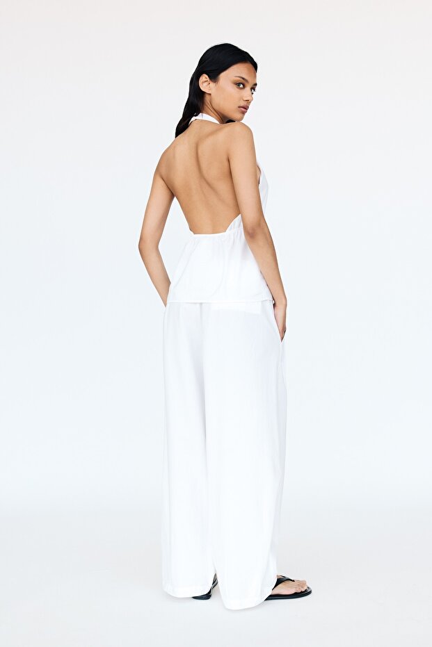 V yaka halter üst - 4