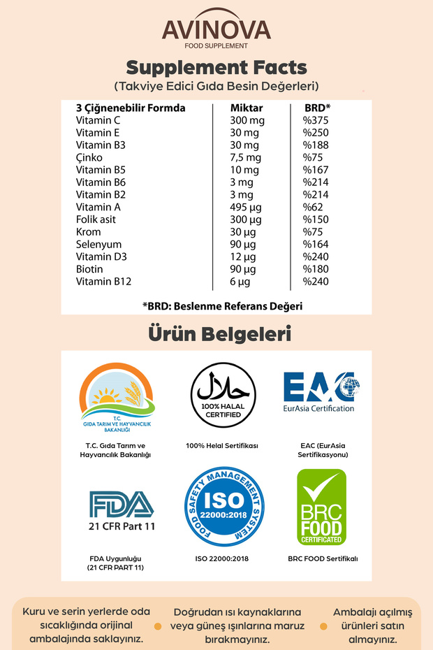 Multivitamin Ve Multi Defense Çocuklar İçin Çiğnenebilir Form C, D3, B, Kara Mürver 2'li Paket - 3