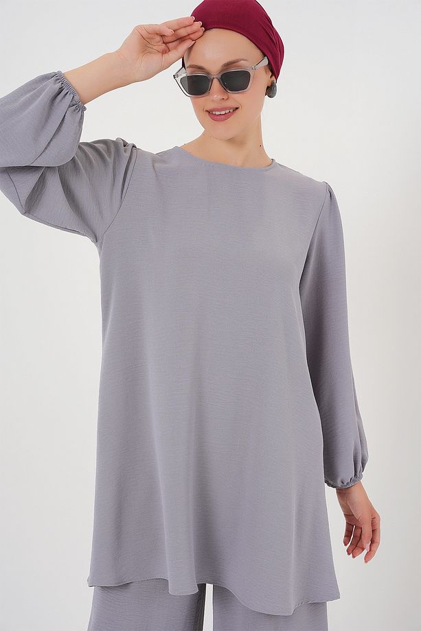 Ayrobin Tunik Pantolon Alt Üst Takım 6712 - Gri - 3