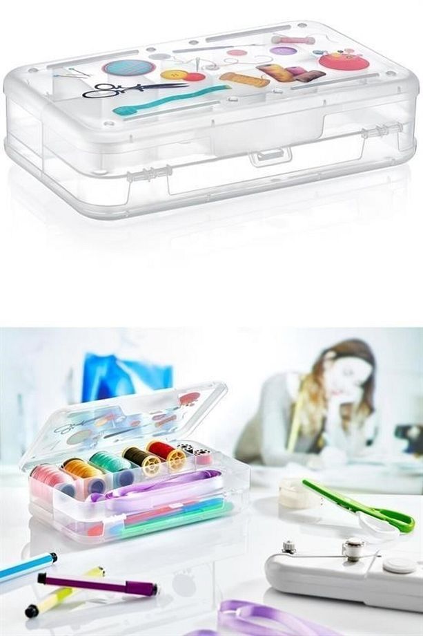 Betsima® Çift Taraflı Bölmeli Hobi Dikiş Kutusu Ardunio Malzeme Kutusu - 5