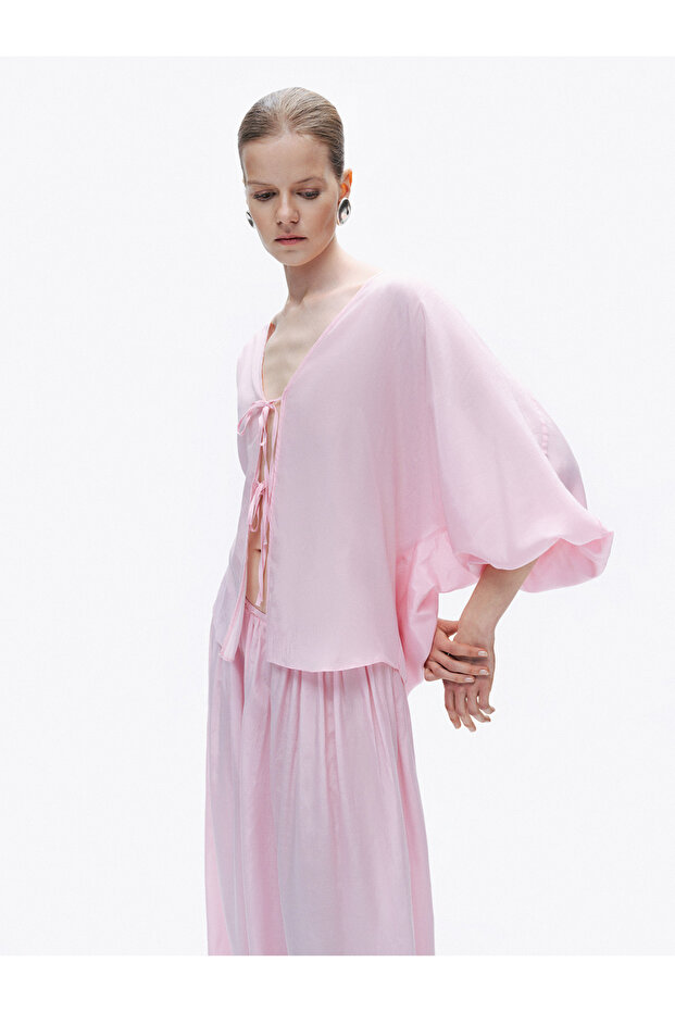 Boncuk İşlemeli Gömlek - 4