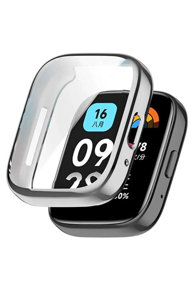 حافظة متوافقة مع Xiaomi Redmi Watch 3 Active وواقي شاشة 360 غطاء حماية كامل