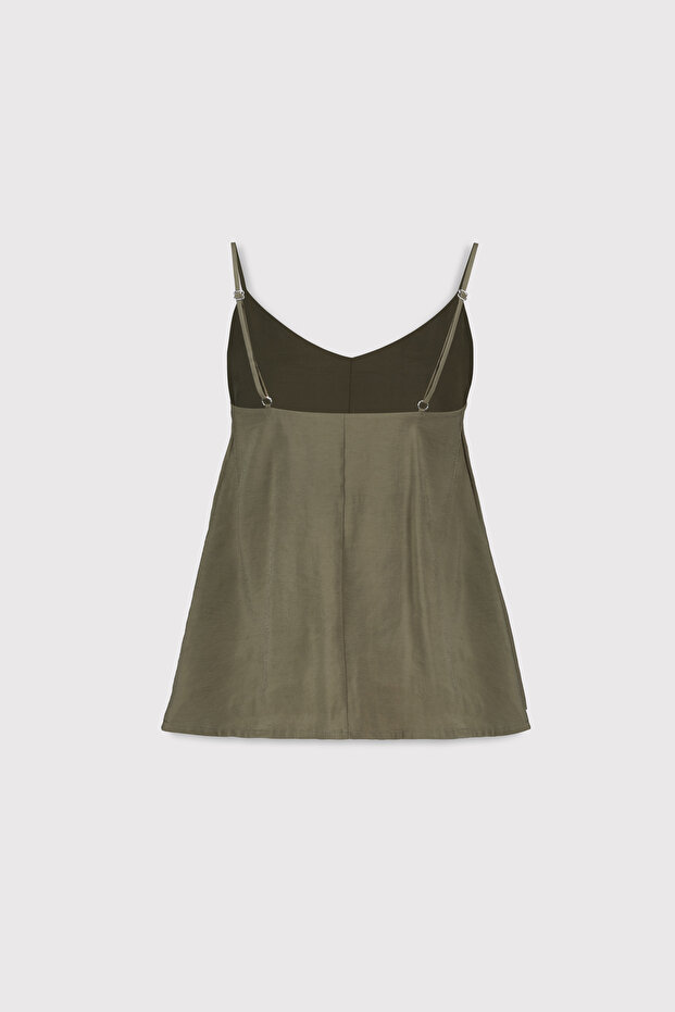 Askılı Kupro Bluz - 6