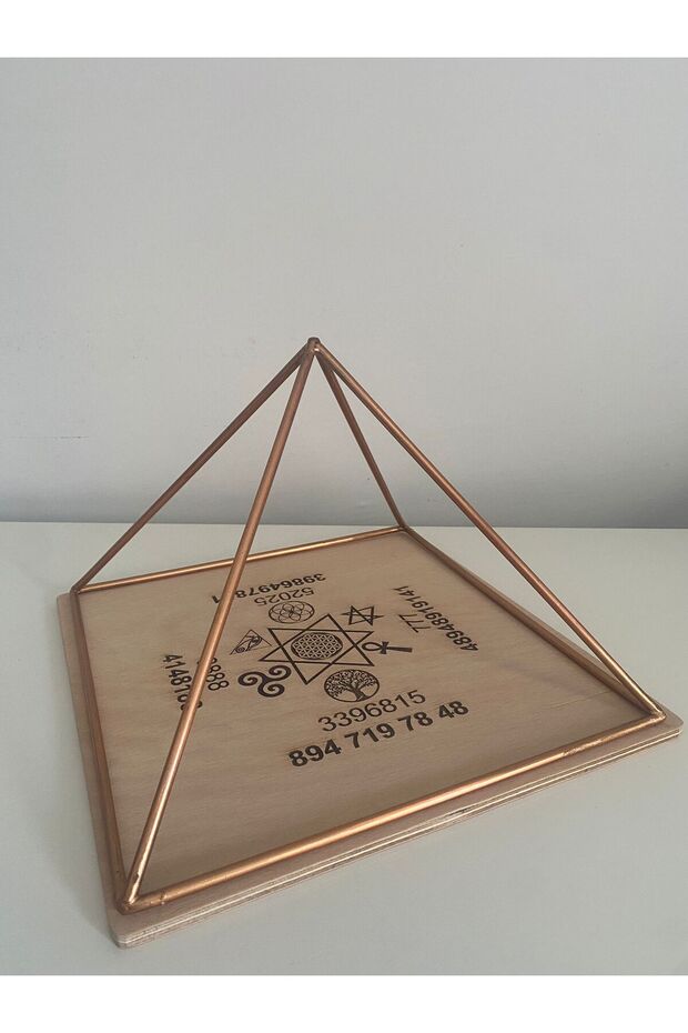 El Yapımı Bakır Enerji Piramidi (Bakır Piramit kare taban 30 cm) - 2