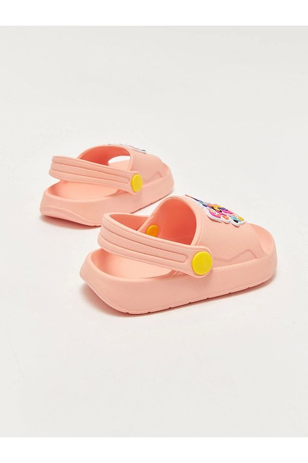 LCW STEPS Turuncu Baskılı Kız Bebek Plaj Sandaleti - 5