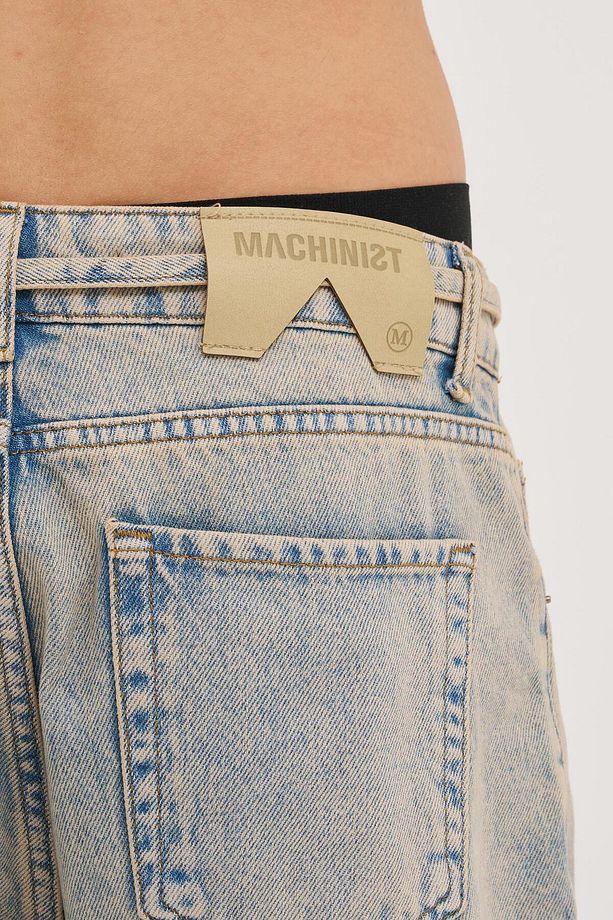 Erkek Oversize Baggy Yıkamalı Ice Gri Jean - 5