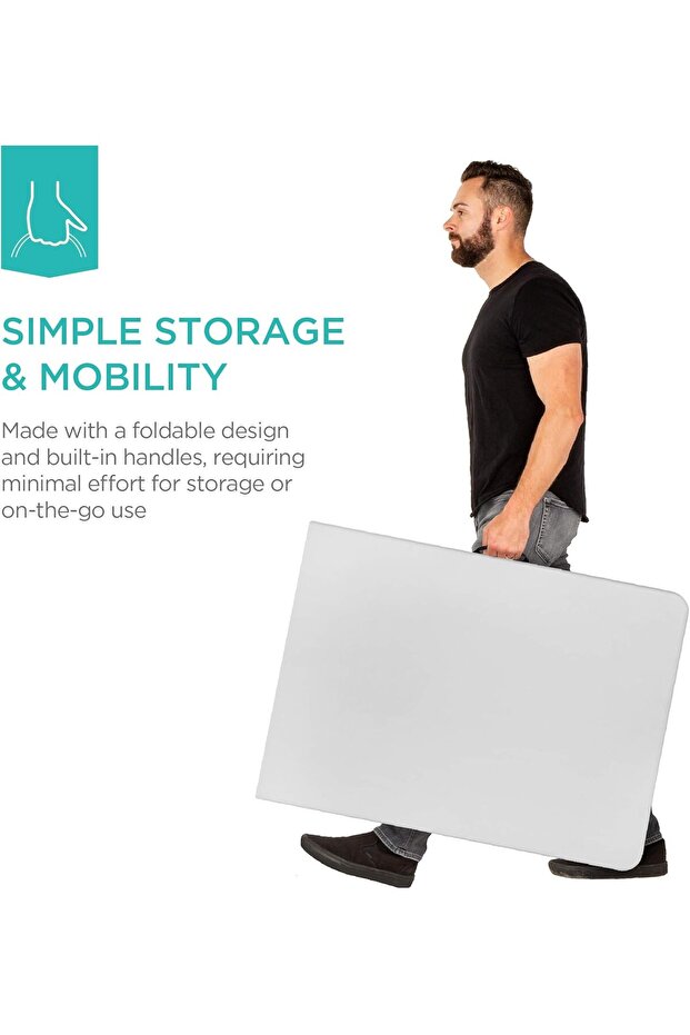 طاولة بلاستيكية قابلة للطي بطول 6 أقدام - 6