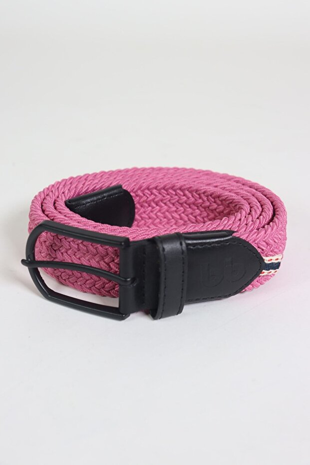 Elastik Örgü Unisex Kemer Pembe - 1