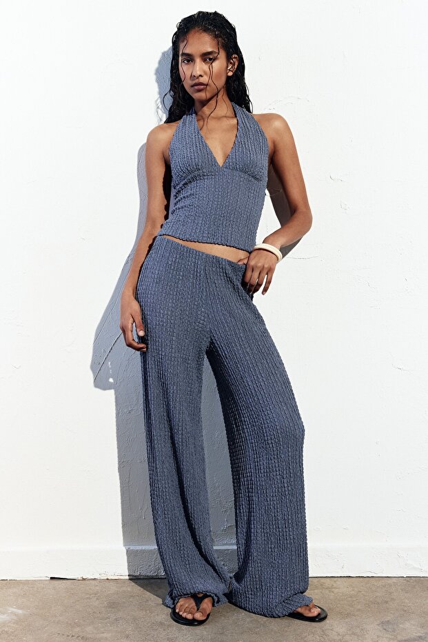 Kırışık efektli halter üst - 2