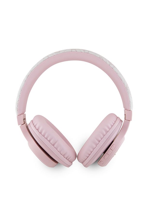 Kulak Üstü Bluetooth Kulaklık Guess Lisanslı PU 4G Desen Metal Logolu Tone On Tone V5.3 Pembe - 3