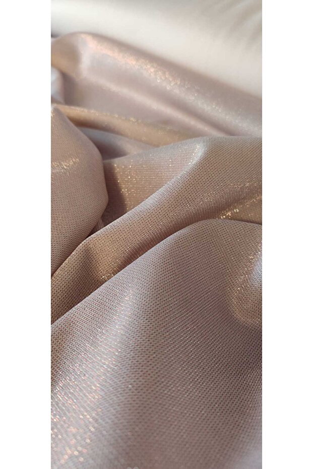 Simli Örme Pırıltılı Kumaş Kırmızı - 1