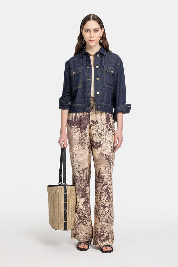 LACİVERT DENİM CEKET - 3