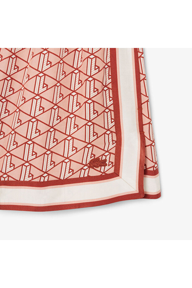 Kadın Monogram Bej Şort - 3