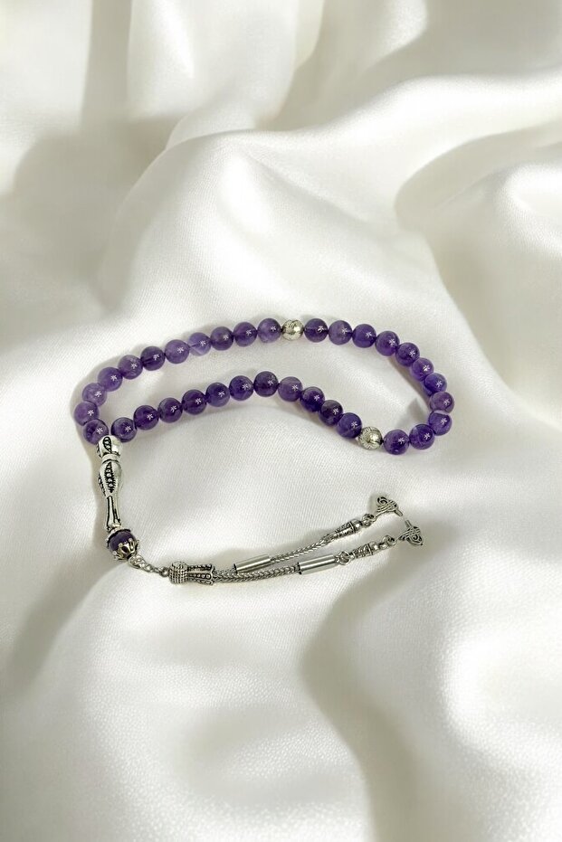 Amethyst Stone Rosary Natural Stone
