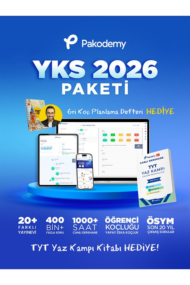 Yks 2026 Paketi (CANLI DERS, 400.000 SORU, YAPAY ZEKA ILE ÖĞRENME) - 1