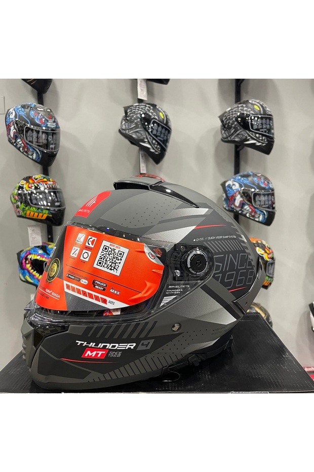 Helmets Thunder 4 Sv Luminence D1 Mat Gri/siyah - 3