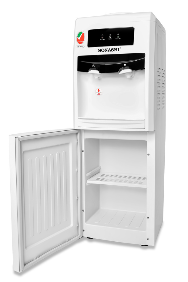 Water Dispenser - Top Loading With 2 Taps Hot & Cold | Floor Standing Model With Compressor Cooling, - 4