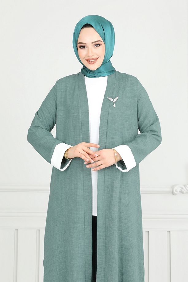 Yandan Yırtmaçlı Üçlü Takım 1774LVN1041 Mint - 2