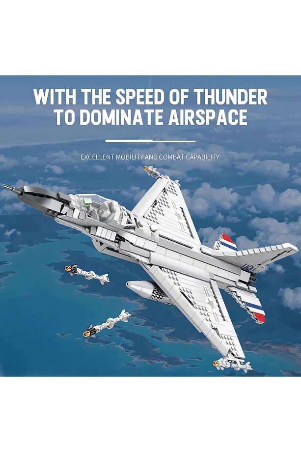 F-16 Fighting Falcon Savaş Uçağı, Teknik Blok Yapı Kiti (1427 PARÇA) - 4
