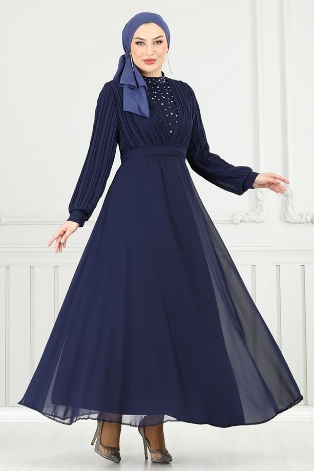 Taşlı Şifon Abiye 0404ALG474 Laci - 2