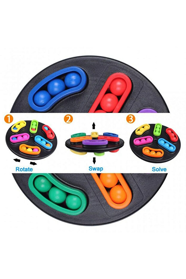 2-sided rotating disk logic game - 4