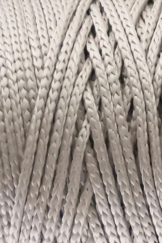 200 gr 200 Mt 2.5 Mm Polyester Makrome Ipi Gri 108 Çanta Ipi Supla Ipi Örgü Ipi - 2
