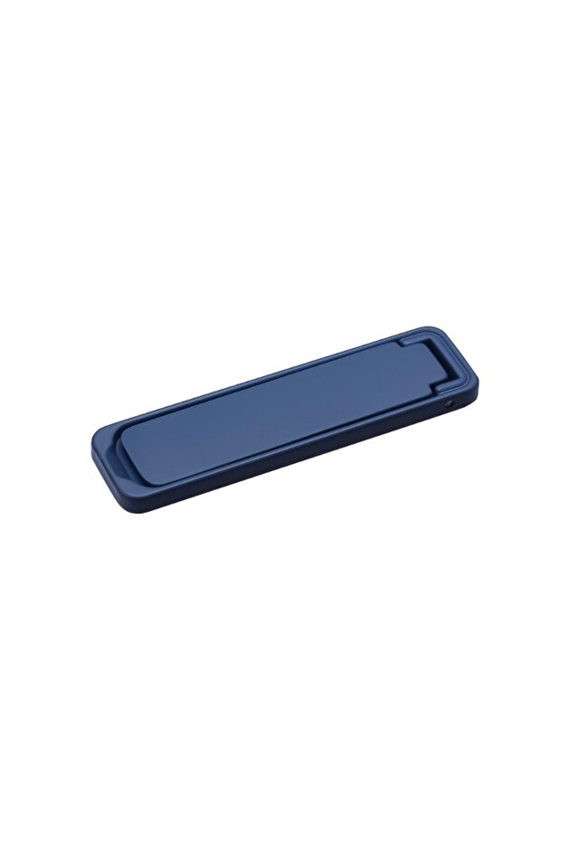 Blue Ultra Thin Mini Metal Folding Mobile Phone Holder Stand Alloy Invisible Portable Phone Kickstan