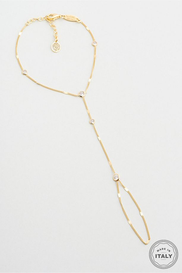 İtalyan Minimal 18 Ayar Sarı Altın Kaplama 19 Cm Gümüş Şahmeran - 1