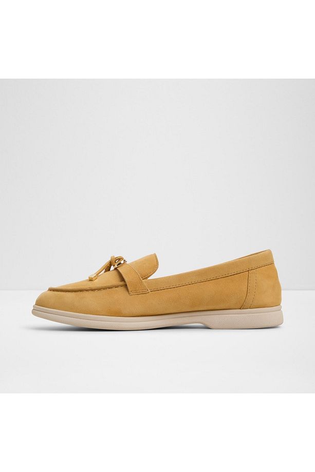 CRERAS-IN - Kadın Hakiki Deri Sarı Loafer & Mokasen - 3