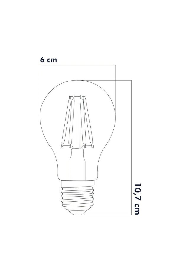 3 Renkli Led Filament Rustik Ampul 6w E27 A60 - 4