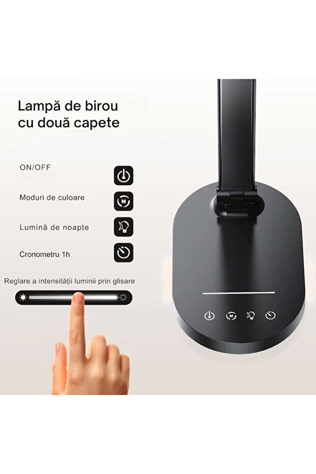 VarioShop® LED desk lamp, adjustable height, 3 lighting modes, 10 intensity levels, - 3