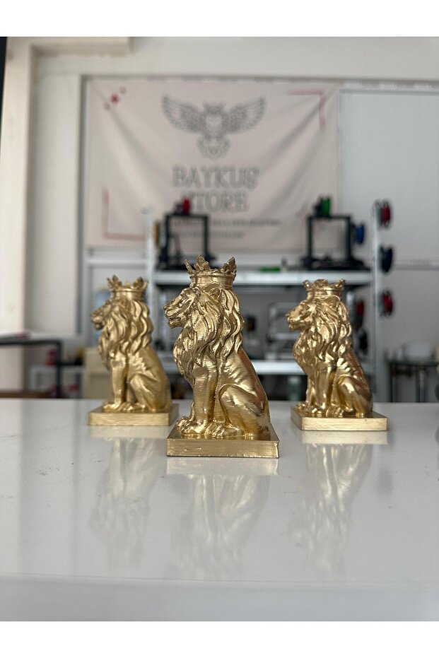 Gold Aslan Figür - 3