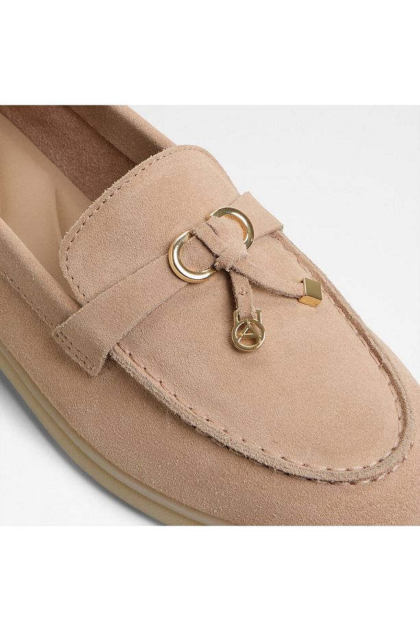 CRERAS-IN - Kadın Hakiki Deri Ekru Loafer & Mokasen - 7