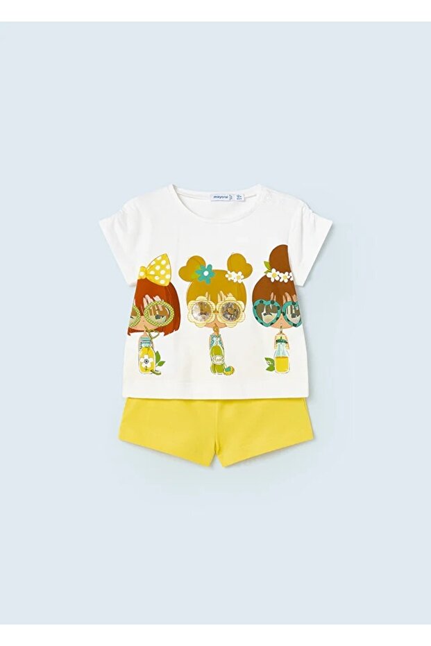 Baby Girl Patterned Shorts Set of 2